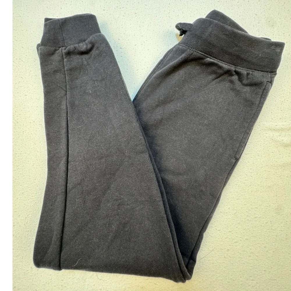 The Children's Place Joggers Kids 10/12 Black Sweatpants Fleece Drawstring